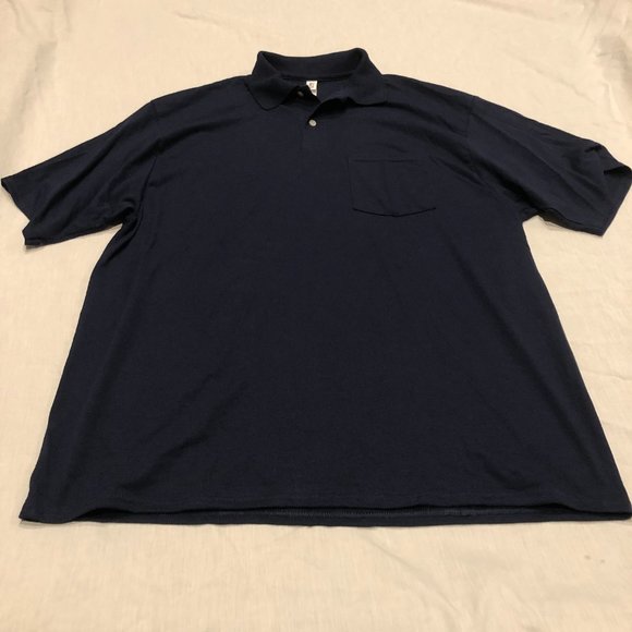 Jerzees Polo Shirt with Pocket Size XL NWOT - Picture 2 of 5